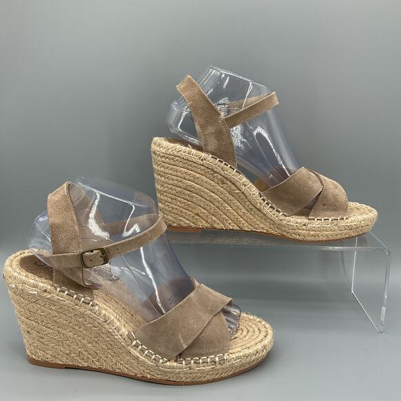 NEW Seychelles Women’s Claim to Fame Espadrille Wedge Beige Size 9.5 - Picture 1 of 10